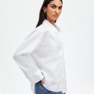 Classic Madewell ‘Easy Tuck’ White Button-Up Shirt